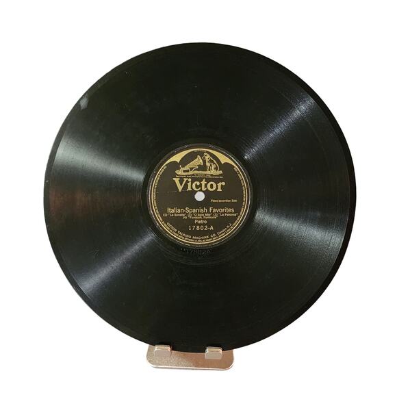 Victor Shellac 78 rpm Pietro* – Italian - A-spanish favorites / B-verona waltz - Picture 2 of 4